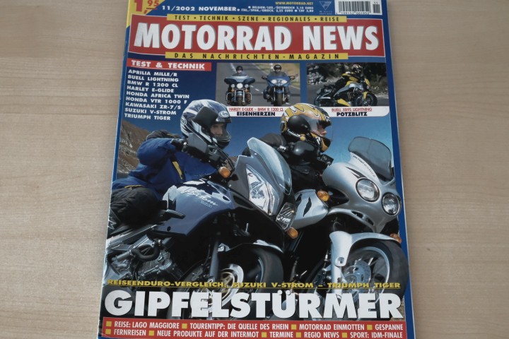 Deckblatt Motorrad News (11/2002)